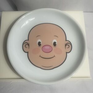 Fred & Friends Plays With His Food Ceramic Plate Childs Dinner Dish